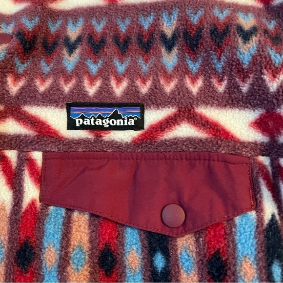 Patagonia SMALL Synchilla Snap T Fleece Pullover Kuta Klash Jacket Tribal rare - Picture 3 of 8